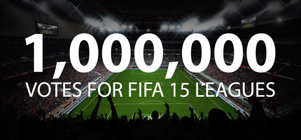1 Million Votes for FIFA 15 Leagues