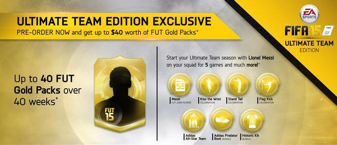 FIFA 15 Ultimate Team Edition Pre-order Bonus