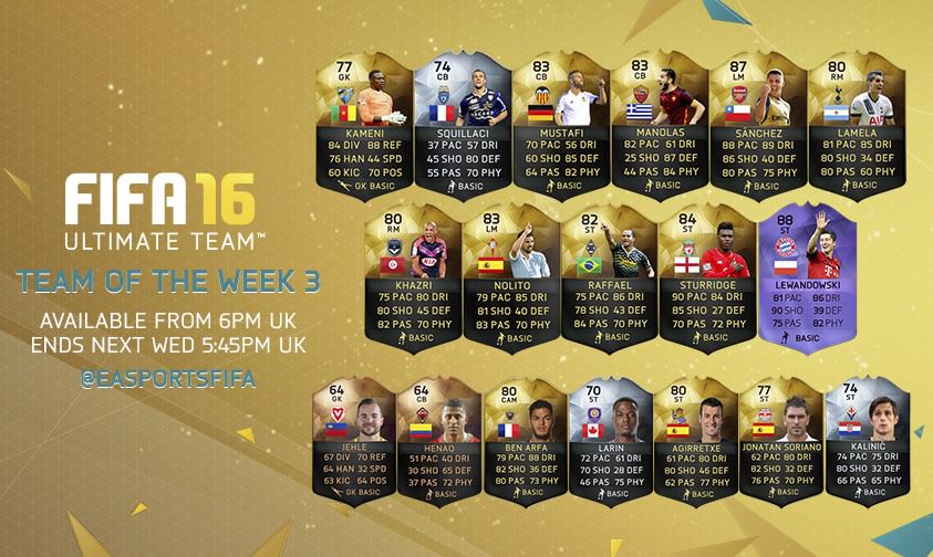 FIFA 16 Ultimate Team - Team of the Week 3