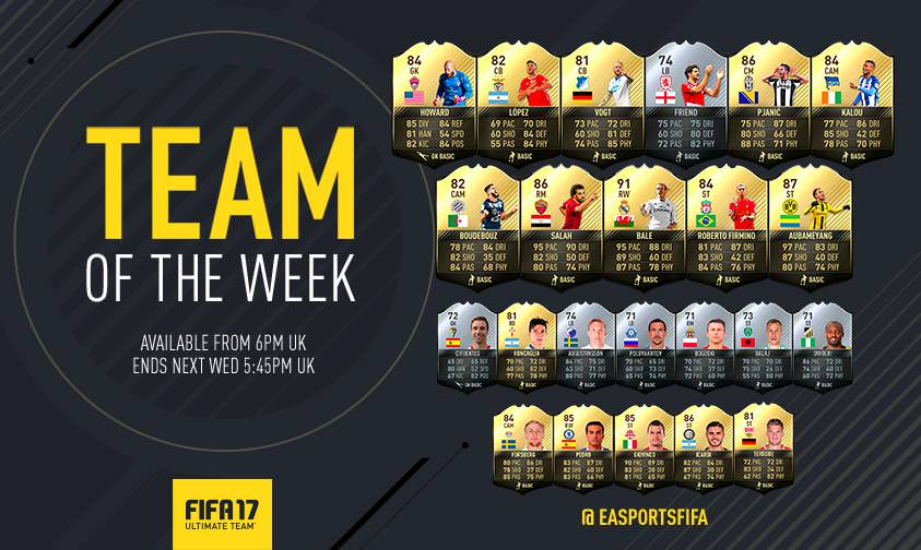 FIFA 17 Team of the Week 8