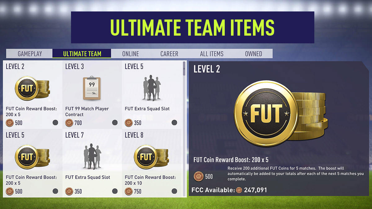 EASFC Catalogue - Ultimate Team Items