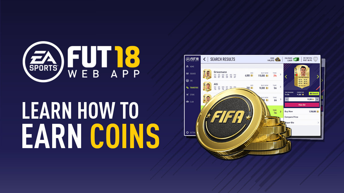 Earn Coins on FUT 18 Web App