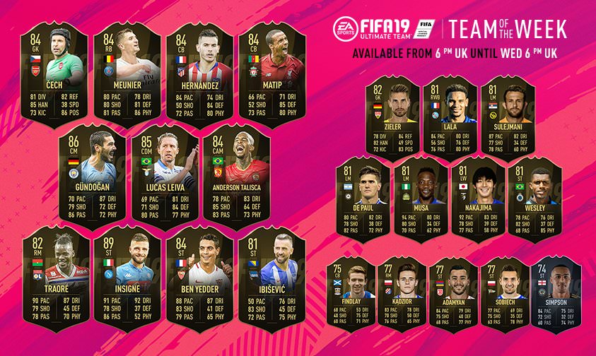 FIFA 19 Ultimate Team - Team of the Week 2