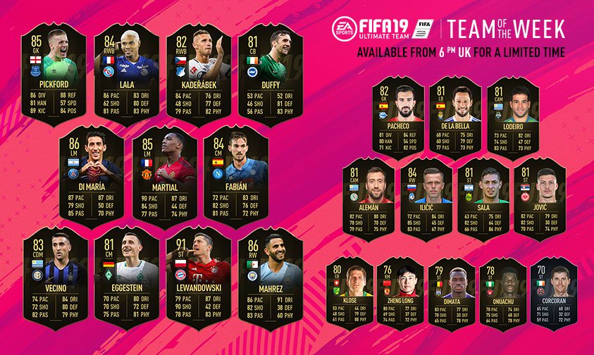 FIFA 19 Ultimate Team - Team of the Week 6