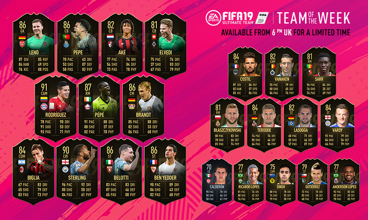 FIFA 19 Ultimate Team - Team of the Week 26