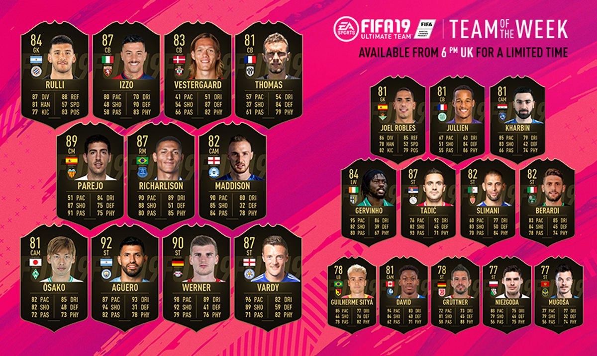 FIFA 19 Ultimate Team - Team of the Week 45