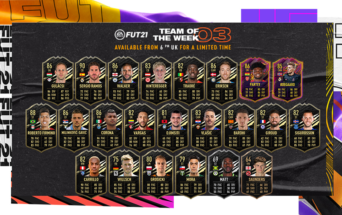 FIFA 21 Team of the Week 3 (TOTW 3)