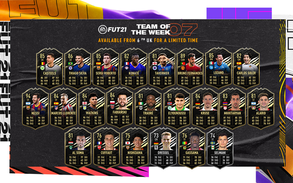 FIFA 21 Team of the Week 7 (TOTW 7)