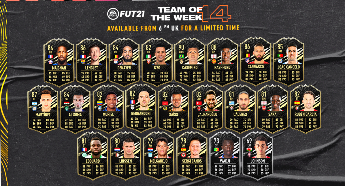 FIFA 21 Team of the Week 14 (TOTW 14)