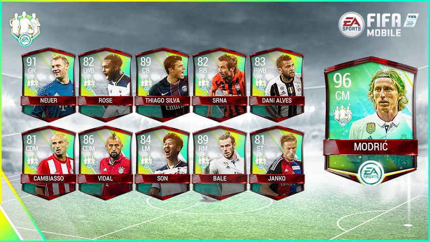 FIFA Mobile Vs Attack Community Team of the Week 1
