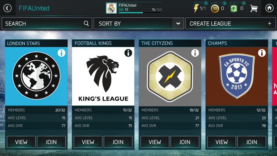 FIFA Mobile Enhanced Leagues