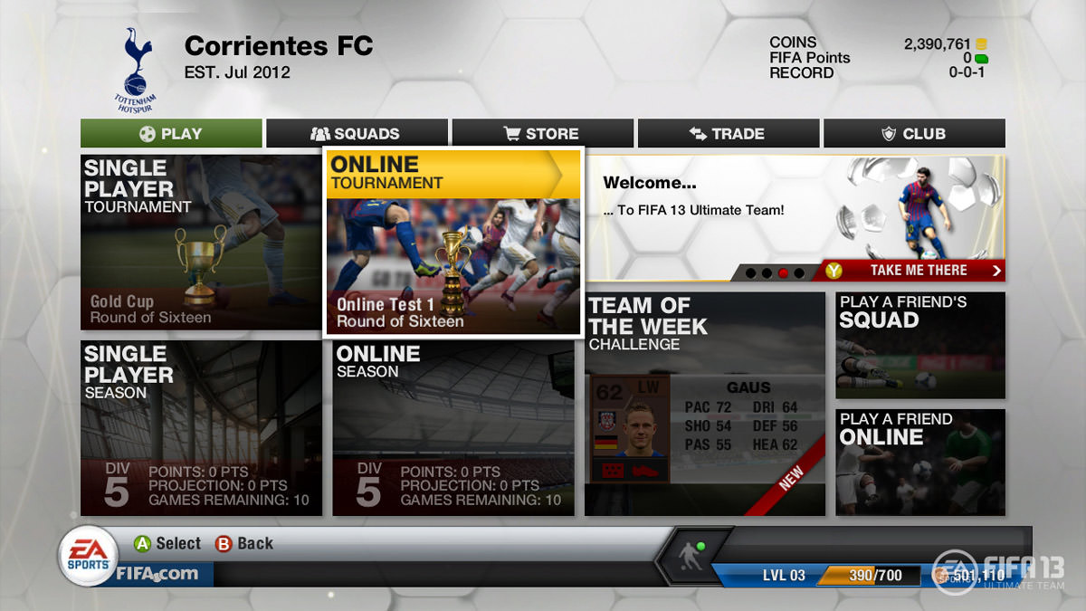 FIFA 13 Ultimate Team for iOS