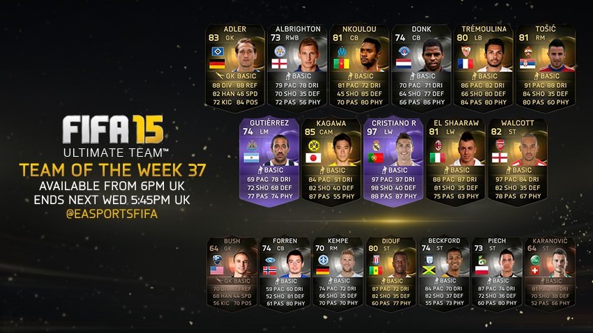 FIFA 15 Ultimate Team - Team of the Week #37
