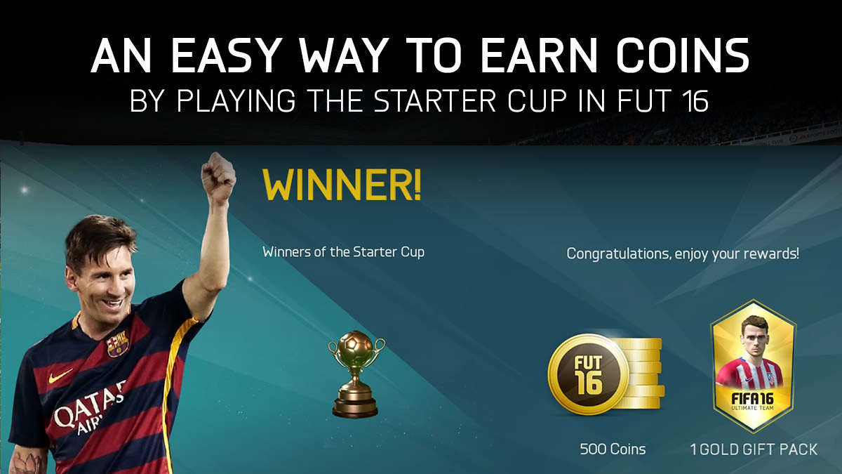 An Easy Way to Earn Coins Using the Starter Cup in FUT 16