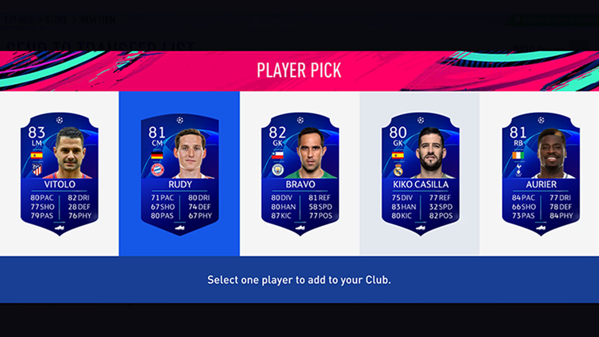 FUT 19 Player Picks