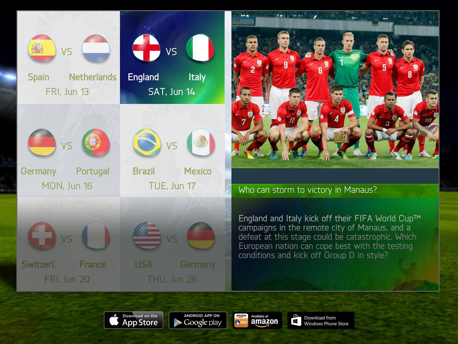 2014 FIFA World Cup Brazil Mobile