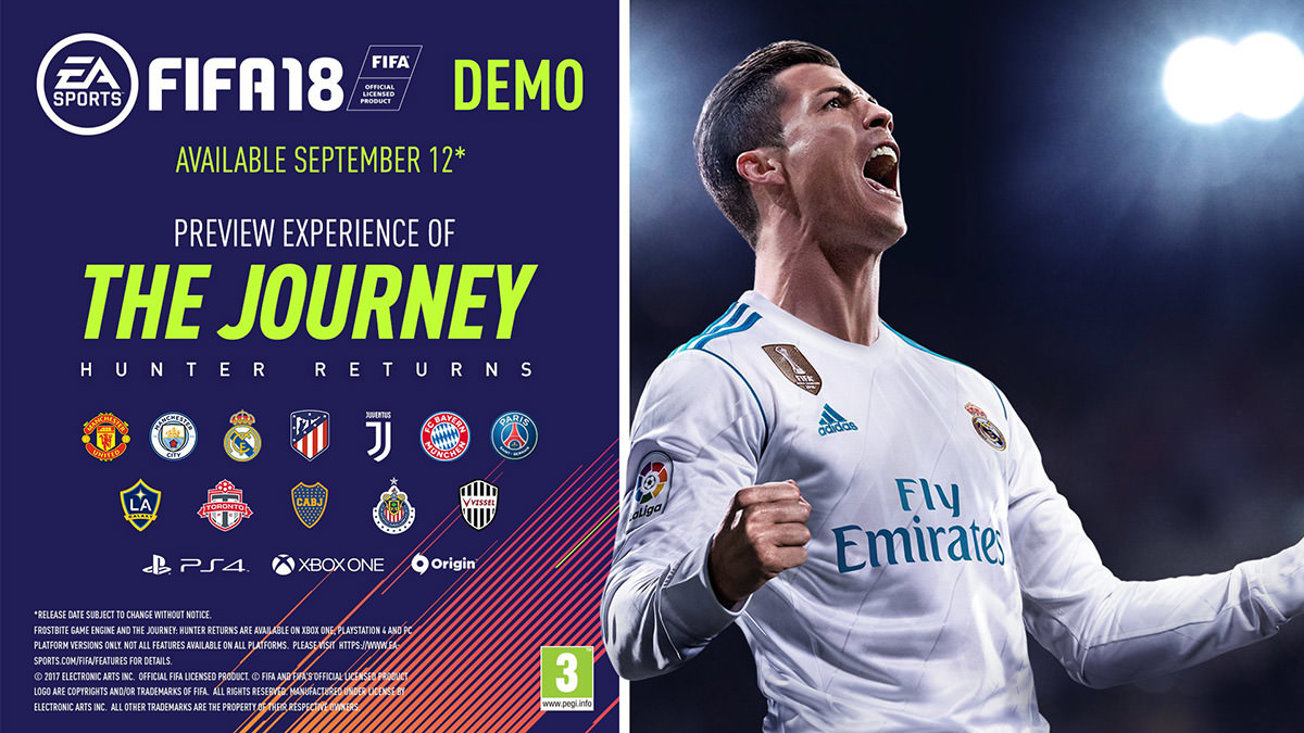 Download the FIFA 18 Demo on September 12