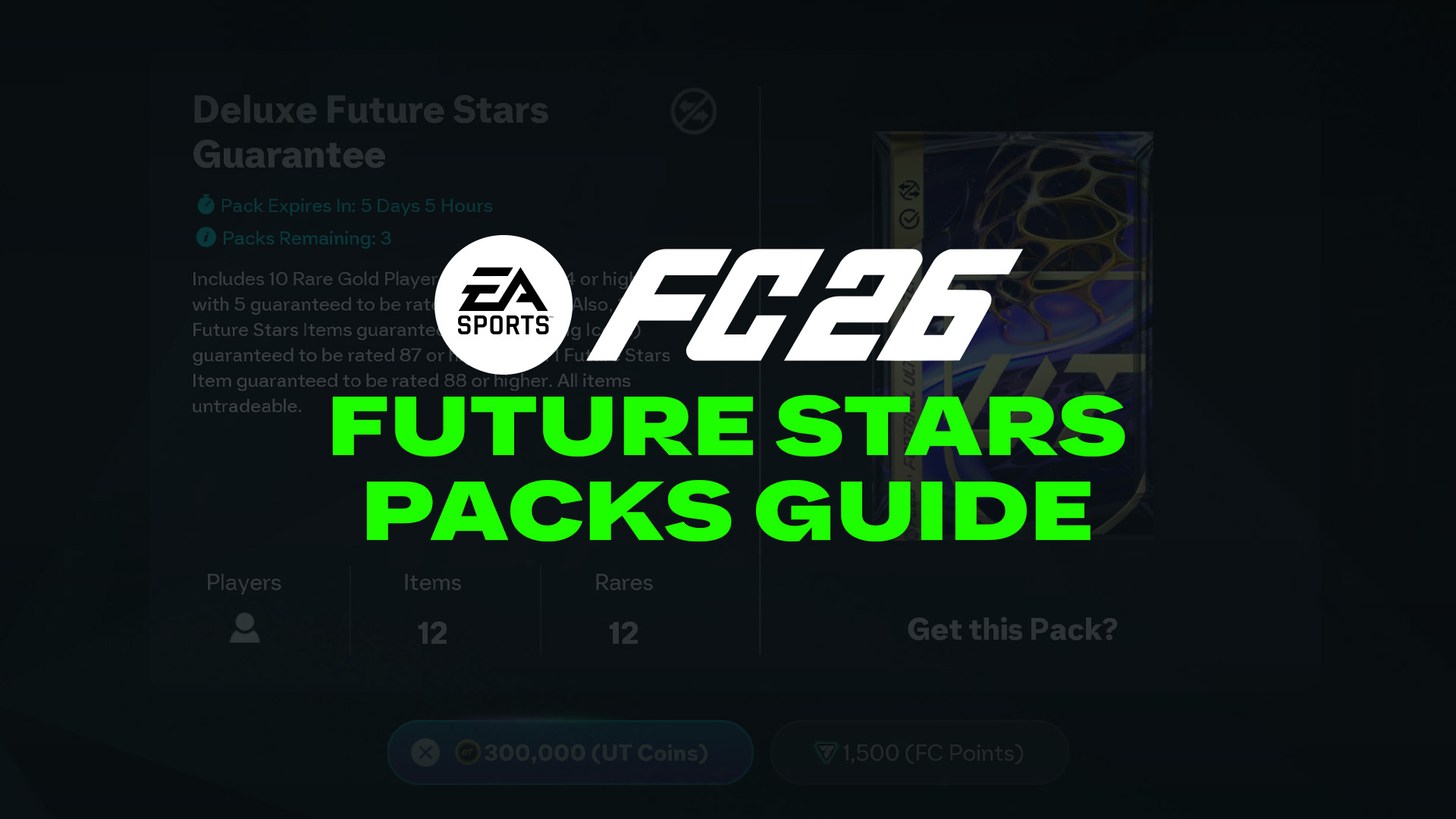 Future Stars Packs Guide in FC 26