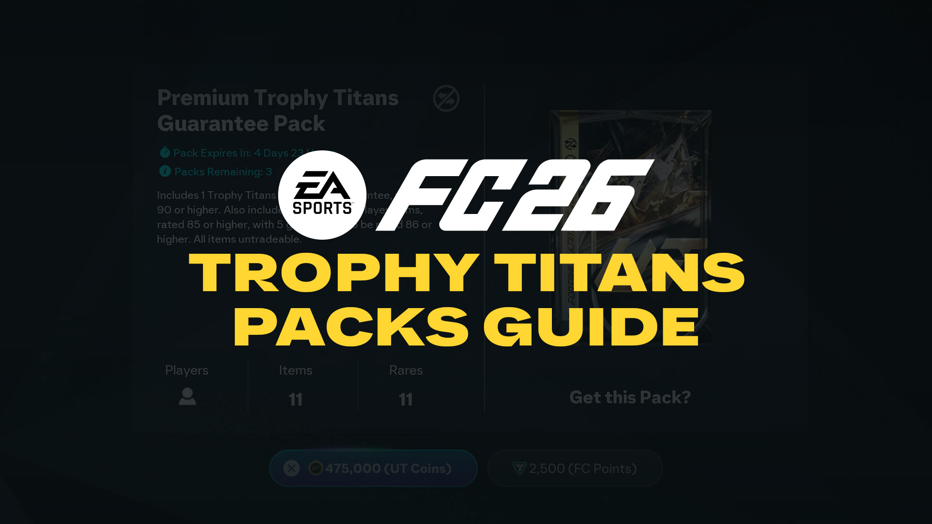 Packs Guide for Trophy Titans in FC 26