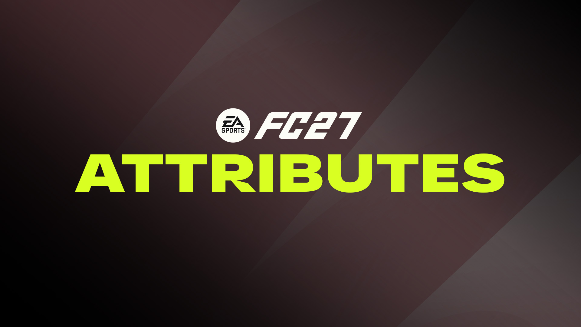 FC 27 Player Attributes