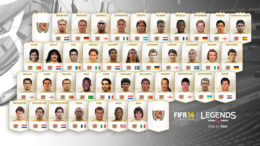 FIFA 14 Legendary Players