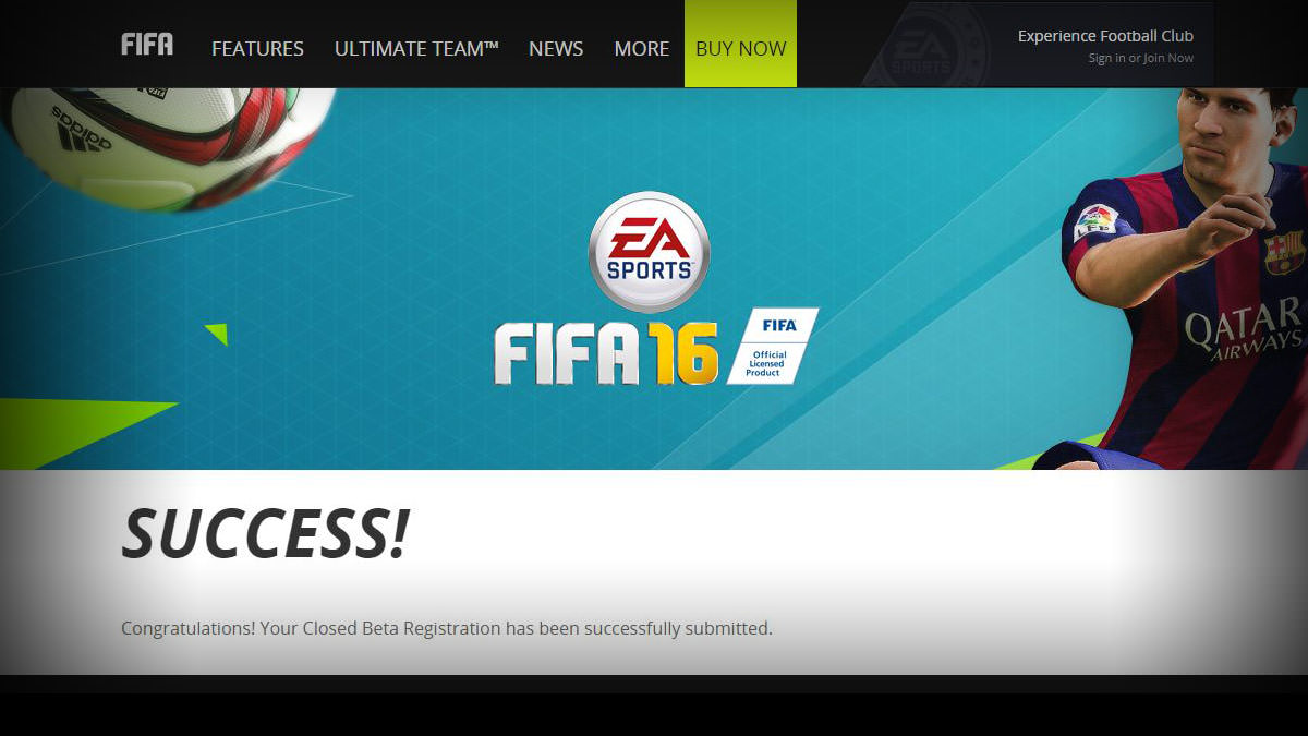 FIFA 16 Closed Beta