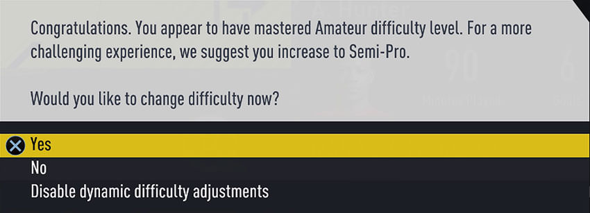 Dynamic Difficulty Adjustment