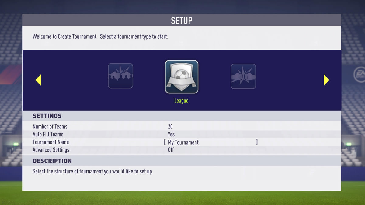 FIFA 19 Tournament Mode