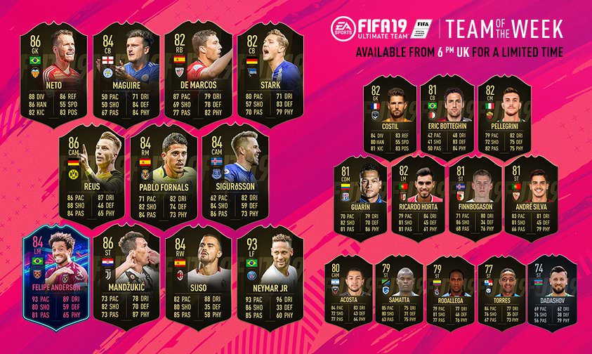 FIFA 19 Ultimate Team - Team of the Week 3