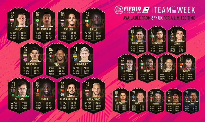 FIFA 19 Ultimate Team - Team of the Week 5