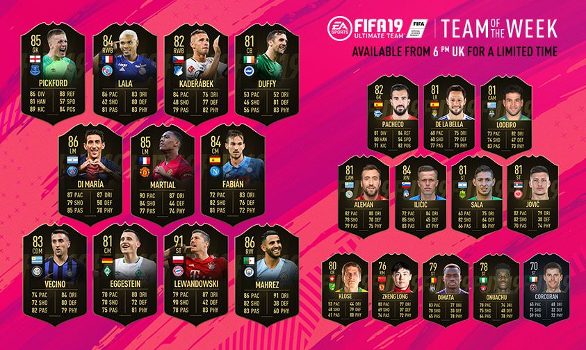 FIFA 19 Team of the Week 6