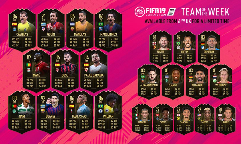 FIFA 19 Ultimate Team - Team of the Week 7