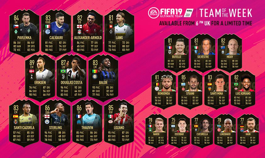 FIFA 19 Ultimate Team - Team of the Week 11
