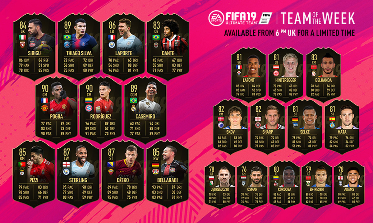 FIFA 19 Ultimate Team - Team of the Week 22