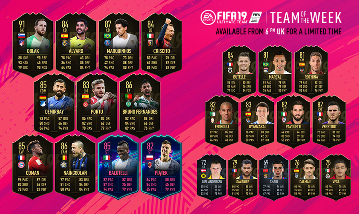 FIFA 19 Ultimate Team - Team of the Week 23