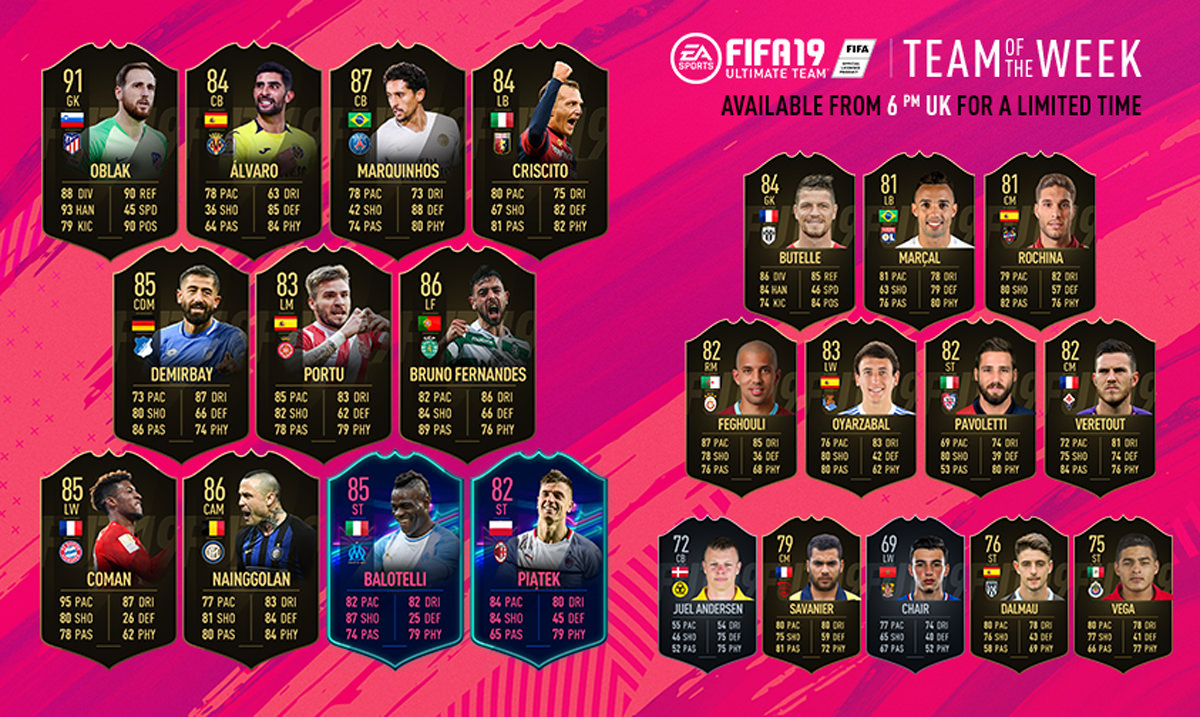 FIFA 19 Team of the Week 23