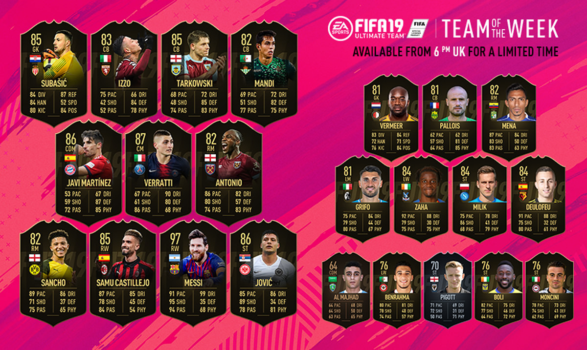 FIFA 19 Ultimate Team - Team of the Week 24