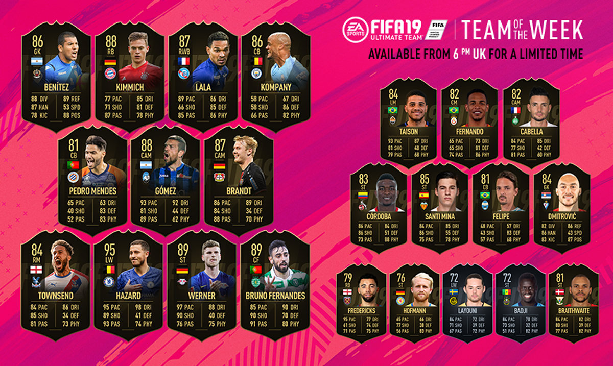 FIFA 19 Ultimate Team - Team of the Week 34