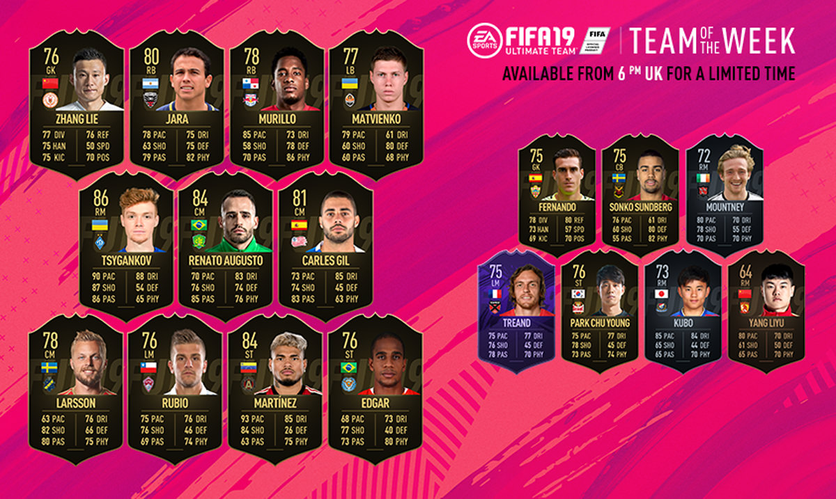 FIFA 19 Ultimate Team - Team of the Week 38