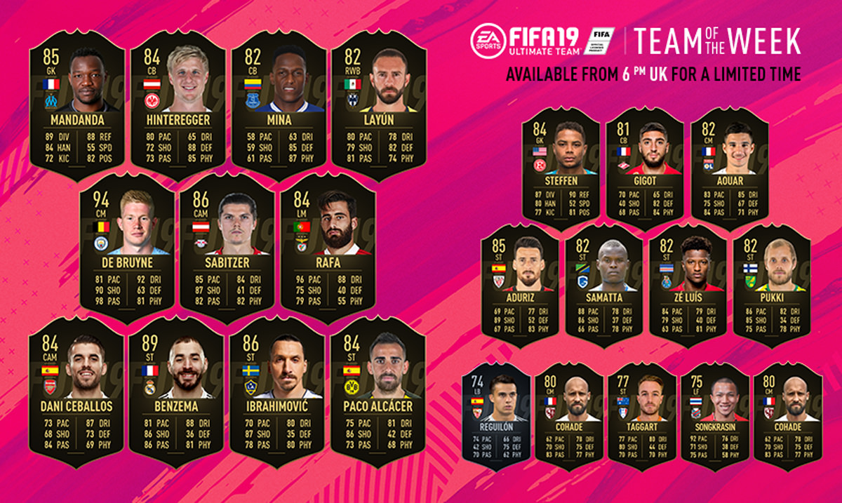 FIFA 19 Ultimate Team - Team of the Week 43