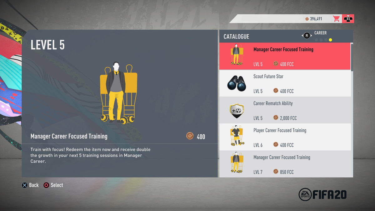 EASFC Catalogue - Career Mode Items