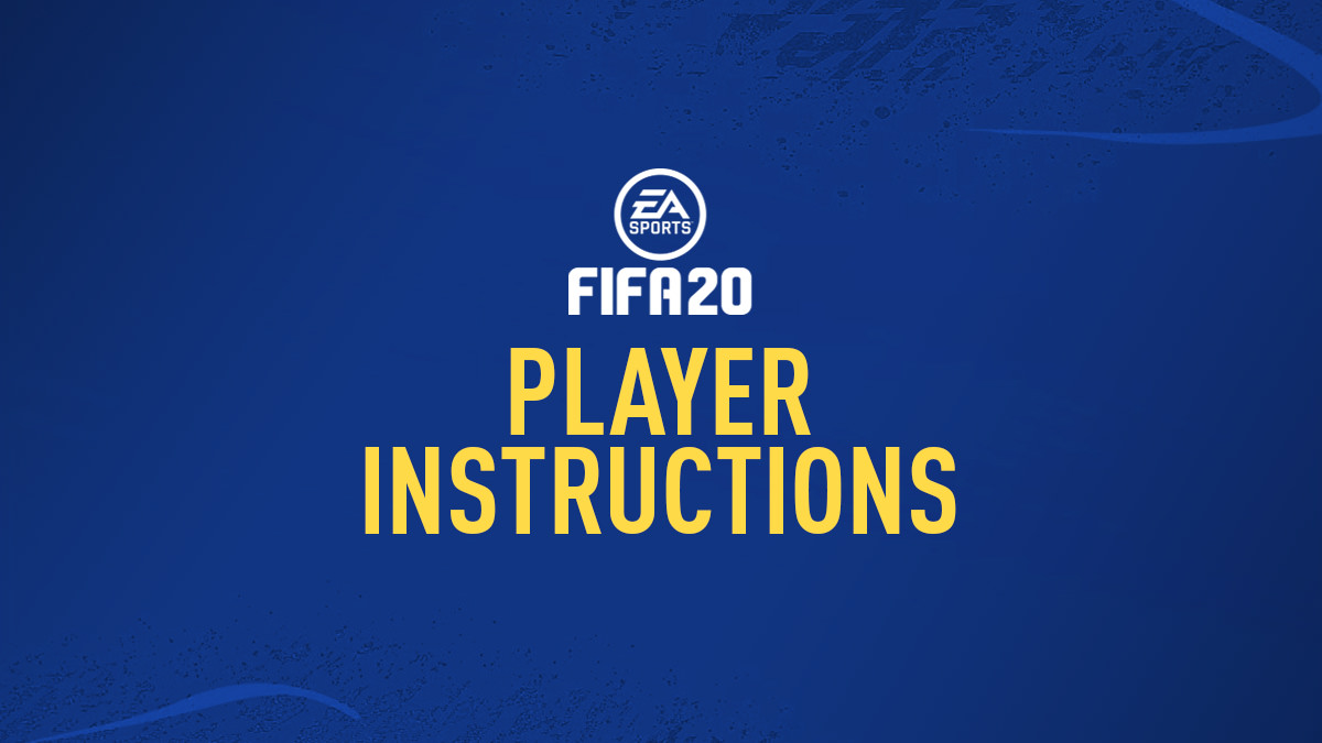 FIFA 20 Player Instructions