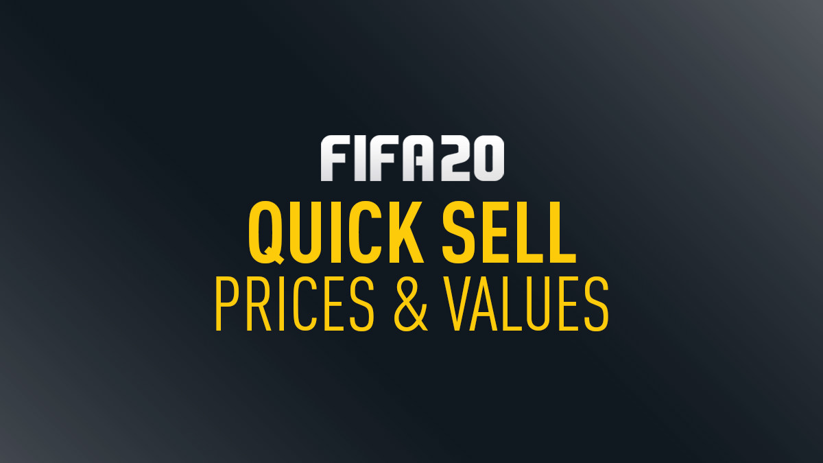 FIFA Quick Sell Values