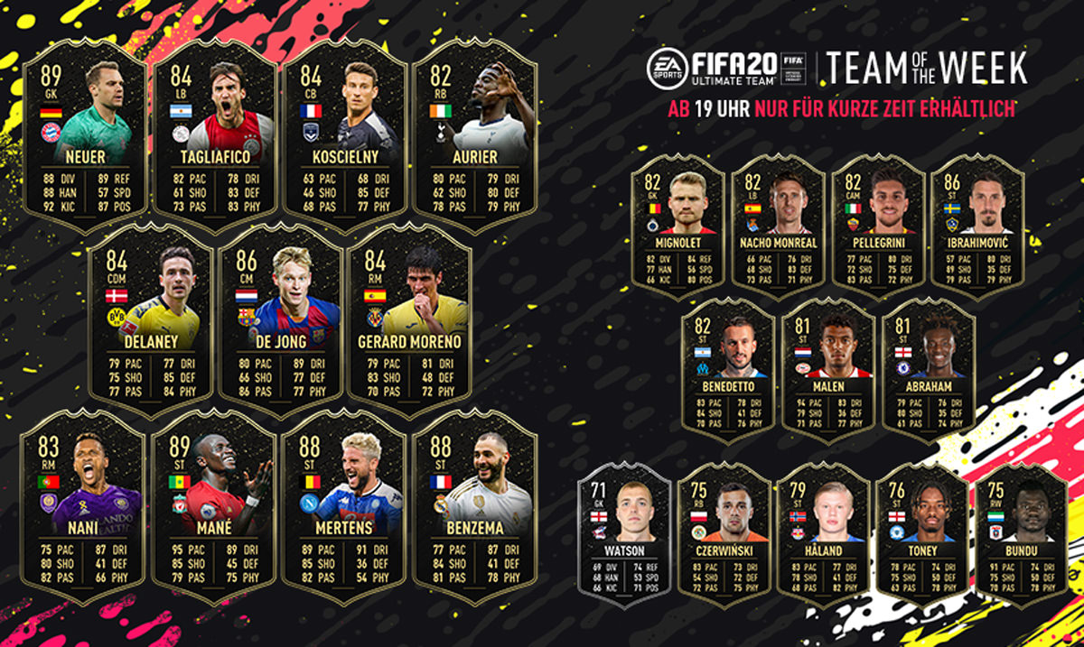 FIFA 20 Ultimate Team - Team of the Week 1