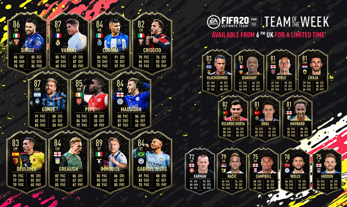 FIFA 20 Ultimate Team - Team of the Week 17