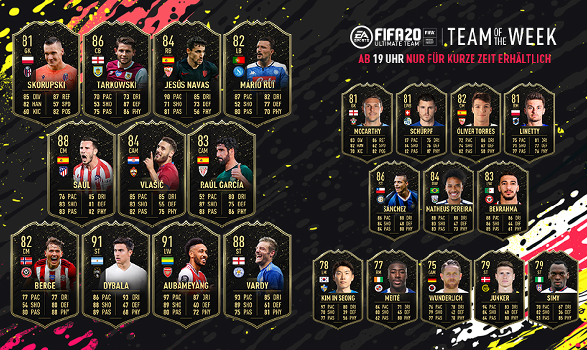 FIFA 20 Ultimate Team - Team of the Week 40