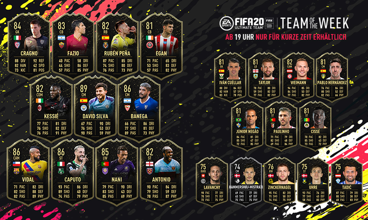 FIFA 20 Ultimate Team - Team of the Week 41