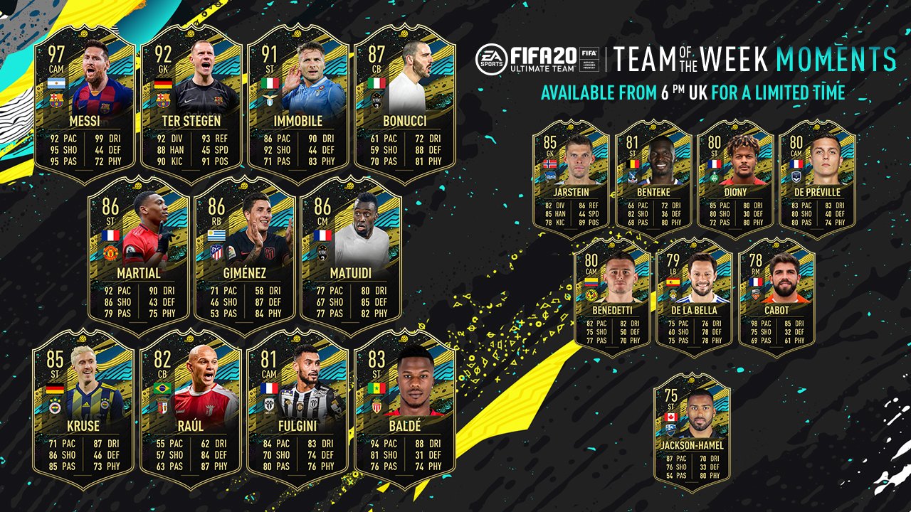 FIFA 20 Team of the Week Moments 5 (TOTW Moments 5)