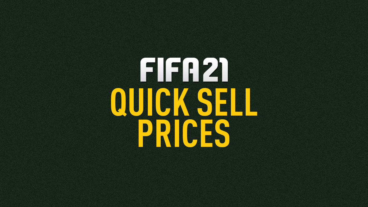 FIFA Quick Sell Values