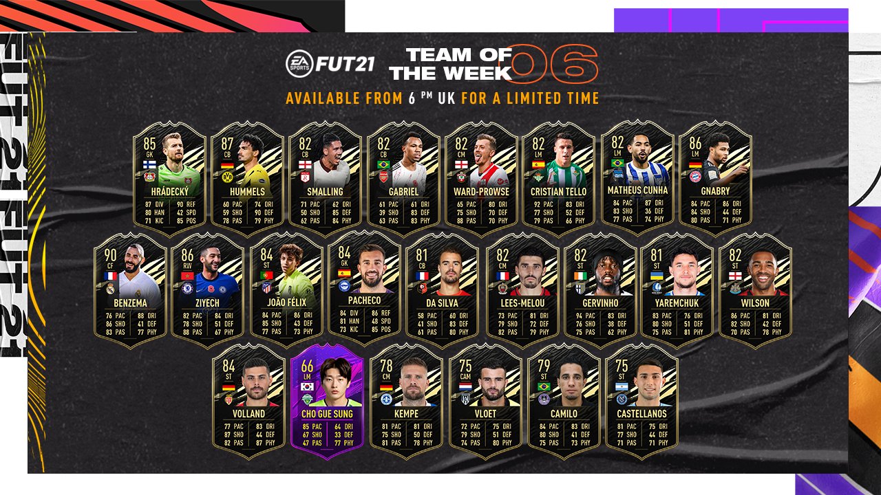 FIFA 21 Ultimate Team - Team of the Week 6